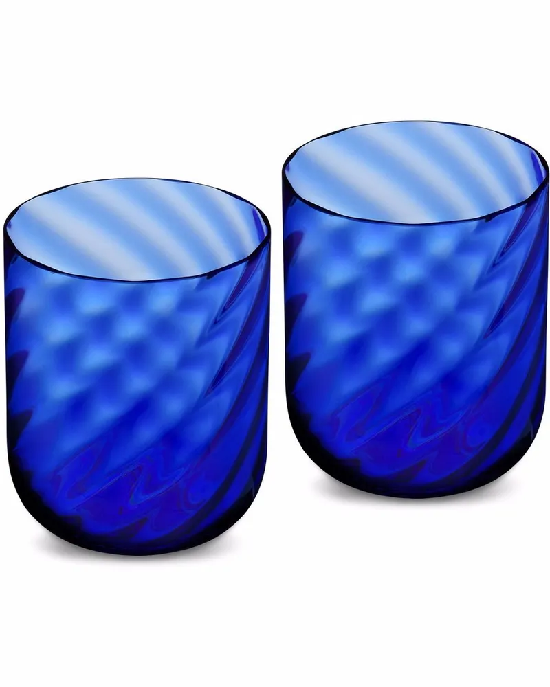 Dolce & Gabbana 2er-Set Murano-Gläsern - Blau Blau