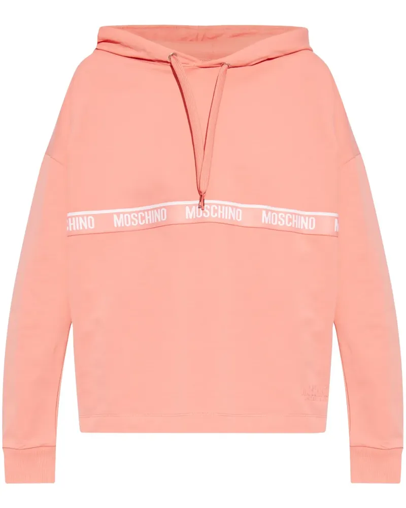 Moschino Hoodie mit Logo-Stickerei - Rosa Rosa