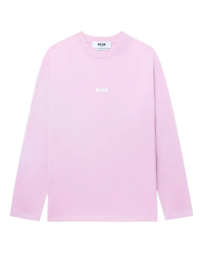 MSGM long-sleeved T-shirt - Rosa Rosa