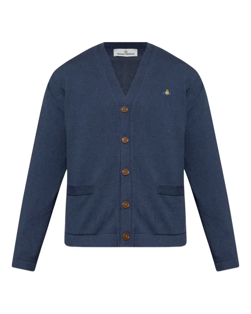 Vivienne Westwood Cardigan mit Orb-Verzierung - Blau Blau