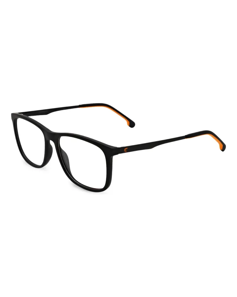 Carrera Eckige Brille mit Logo - Schwarz Schwarz