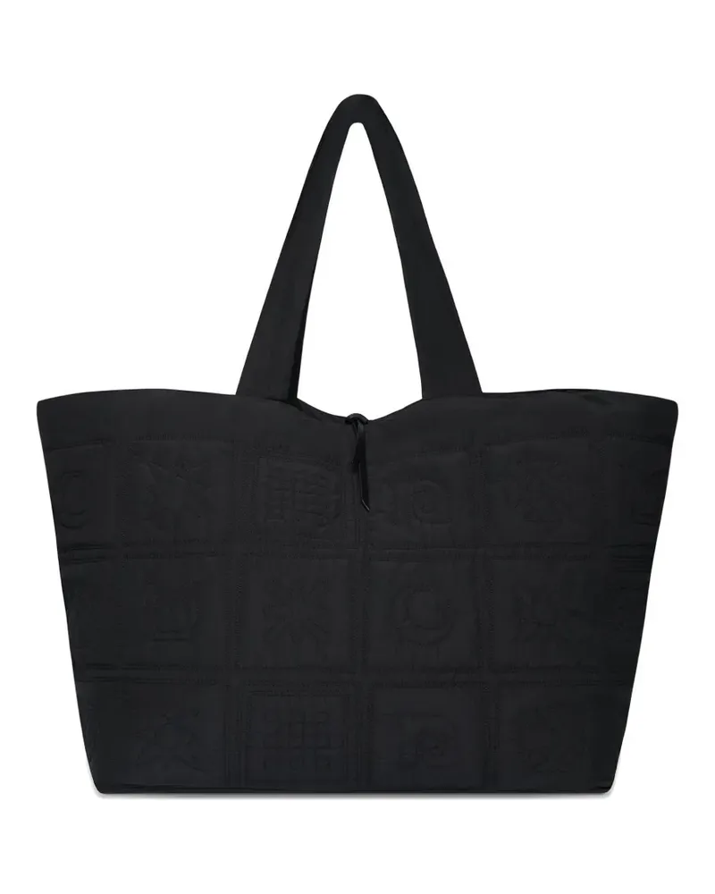 Nanushka Gesteppter Symbol geometrischer Tote Bag - Schwarz Schwarz