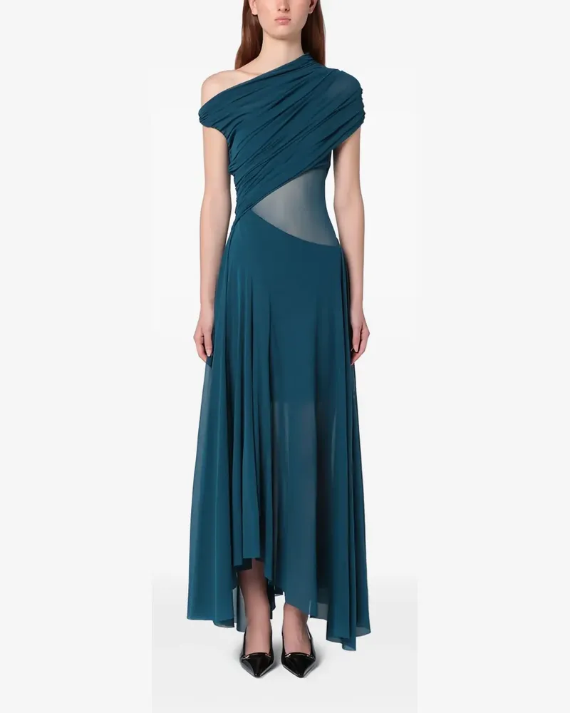 Philosophy Di Lorenzo Serafini Gerafftes Maxikleid - Blau Blau