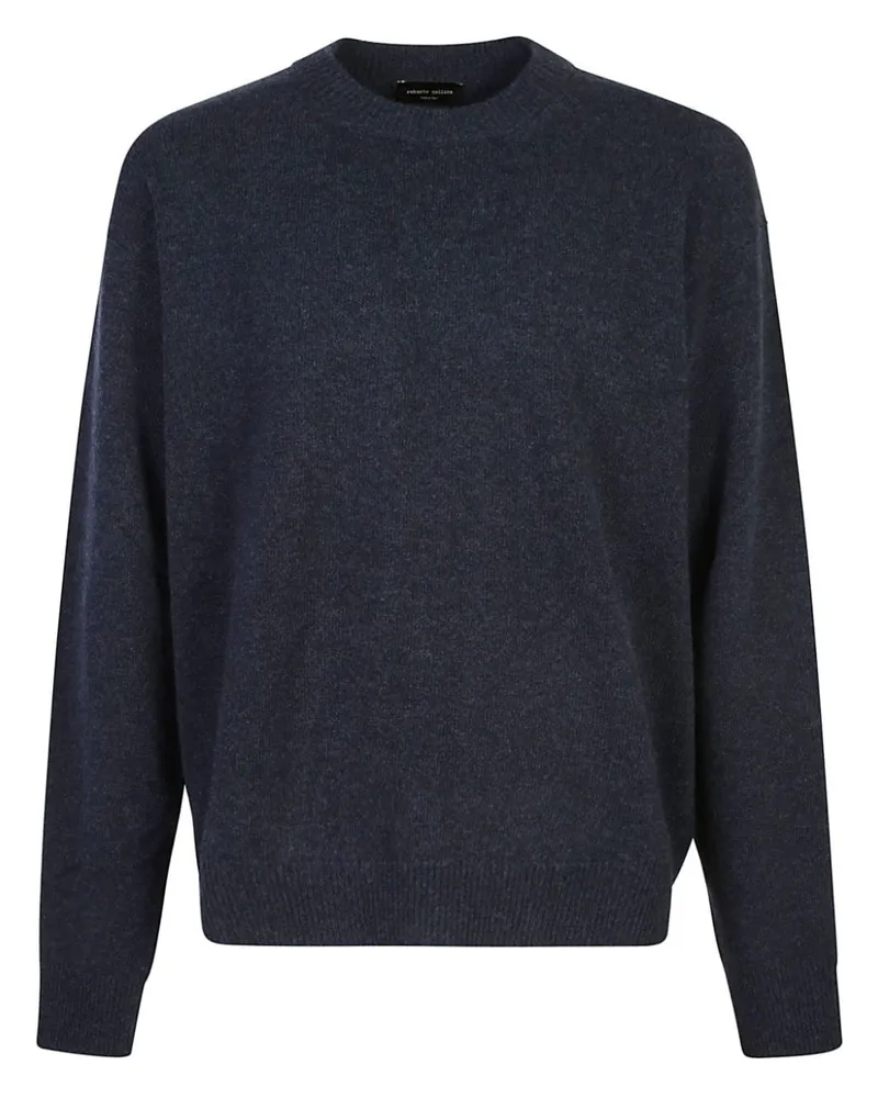 Roberto Collina Pullover mit rundem Ausschnitt - Blau Blau