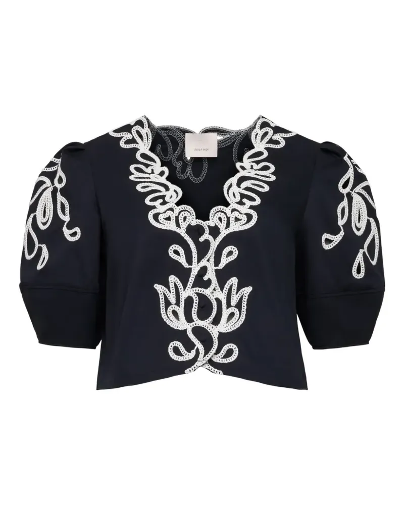 Cinq à Sept Bellara Paisley Bloom blouse - Blau Blau