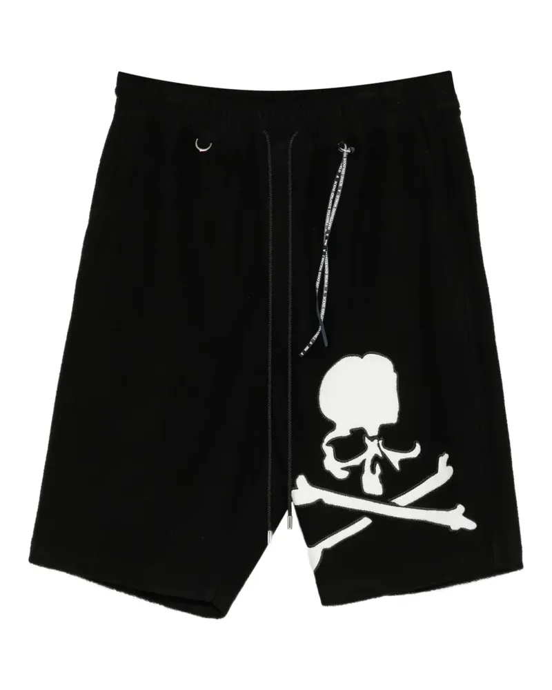 Mastermind World Shorts mit Totenkopf-Print - Schwarz Schwarz