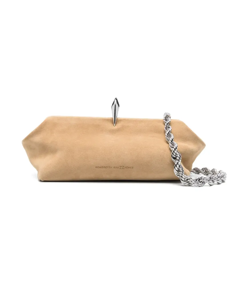 Benedetta Bruzziches Klassische Clutch - Nude Nude