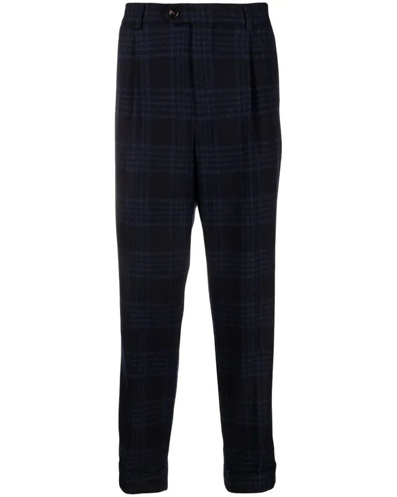 Brunello Cucinelli Hose mit Prince of Wales-Karo - Blau Blau