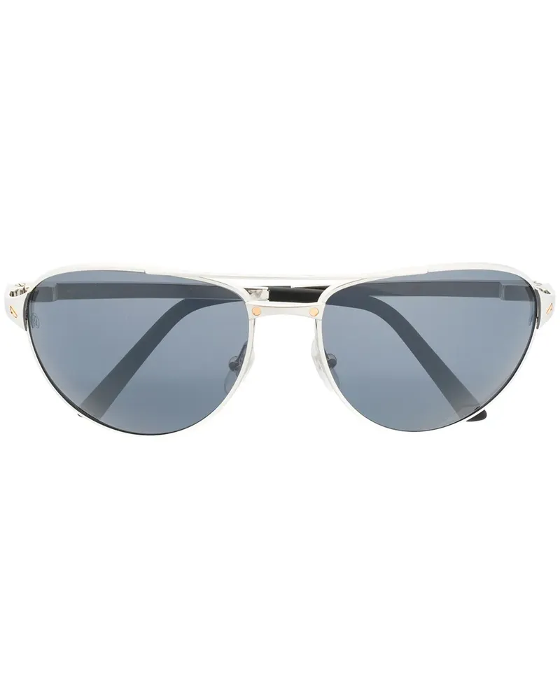 Cartier Getönte Pilotenbrille mit Schraubendetail - Schwarz Schwarz