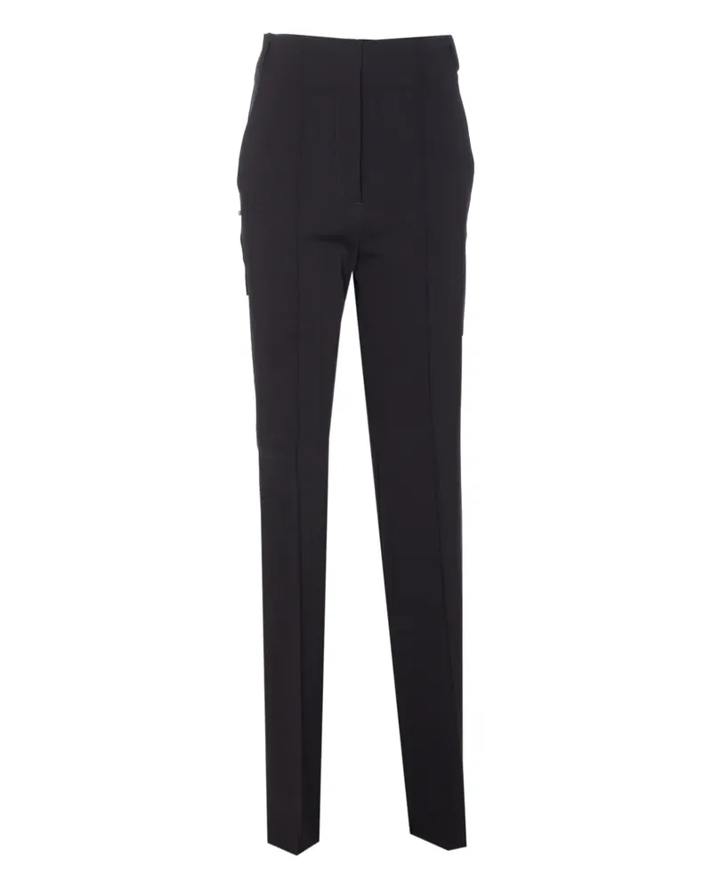 SPORTMAX Gerade Hose mit Hakenverschluss - Schwarz Schwarz