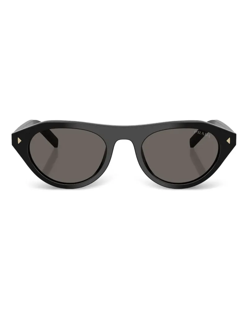 Prada Sonnenbrille mit geometrischem Gestell - Schwarz Schwarz