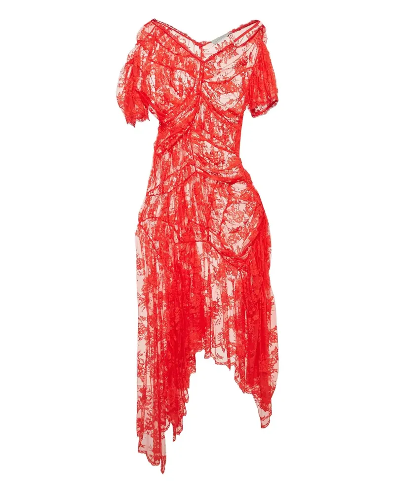 Preen Spitzenkleid aus Tüll - Rot Rot