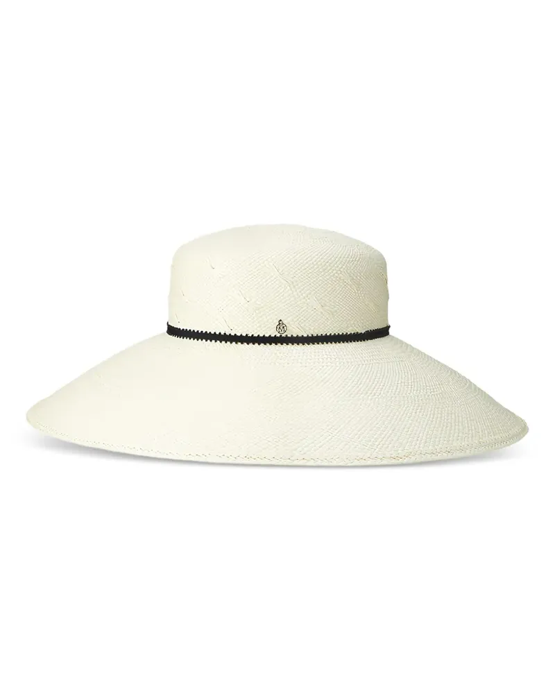 Maison Michel Rena Hut mit Schleifendetail - Weiß Weiß