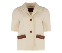 Blazer mit Horsebit-Detail - Nude