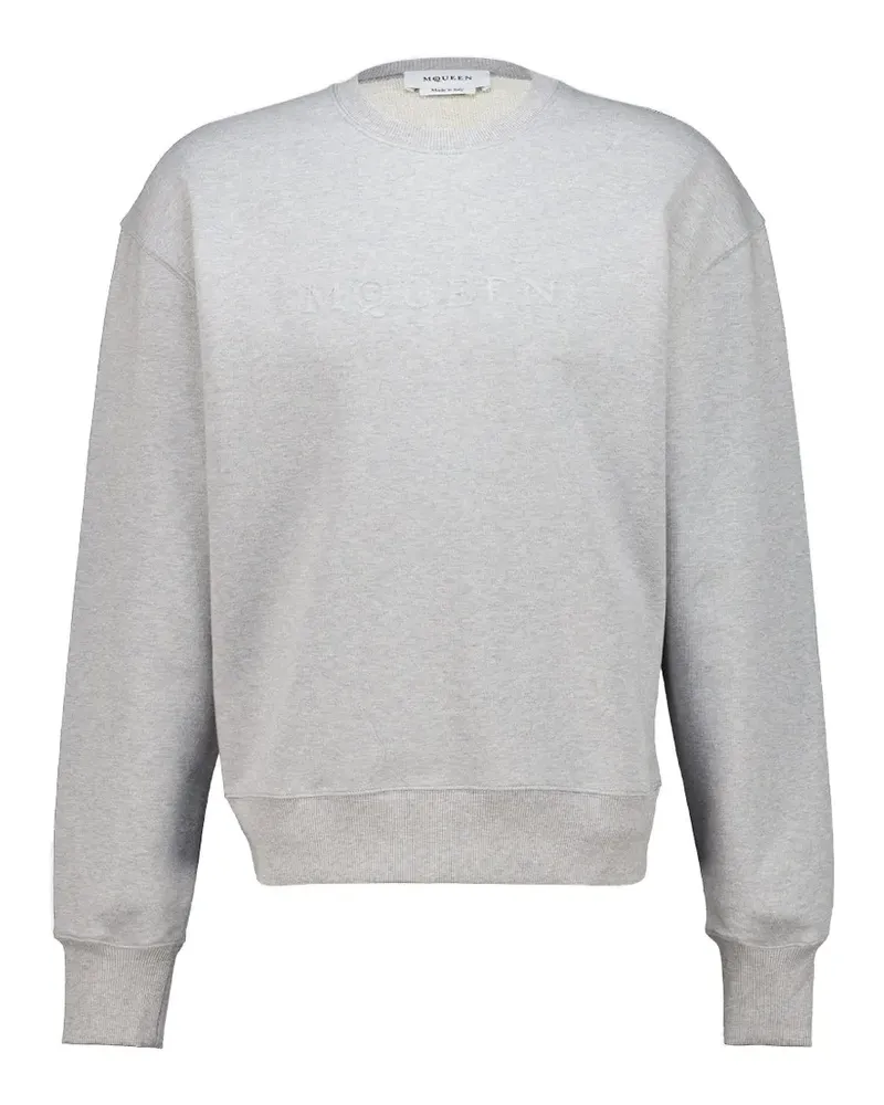 Alexander McQueen Sweatshirt mit Logo-Prägung - Grau Grau