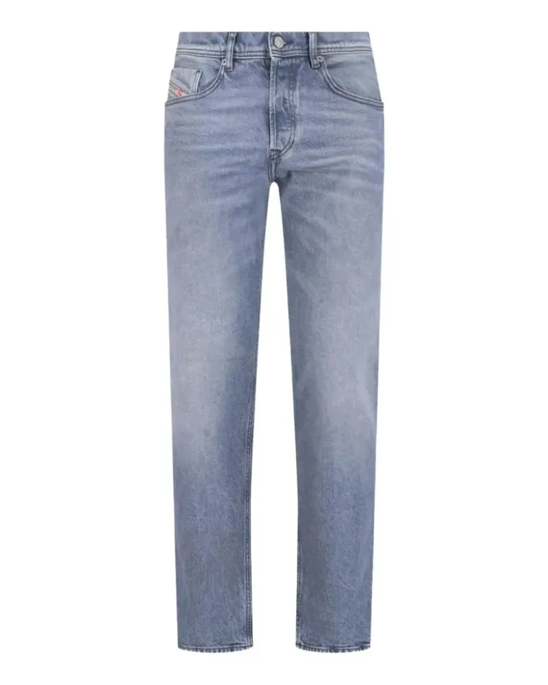 Diesel logo-patch jeans - Blau Blau