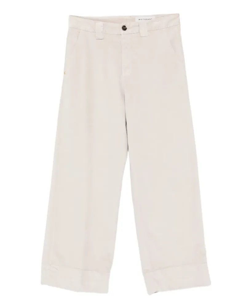 PLAN C Cropped-Hose mit Umschlag - NEUTRALS Neutrals