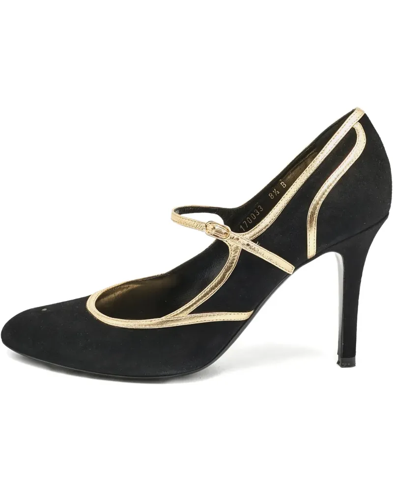 Ralph Lauren Zweifarbige Pumps mit Absatz 95mm - Schwarz Schwarz