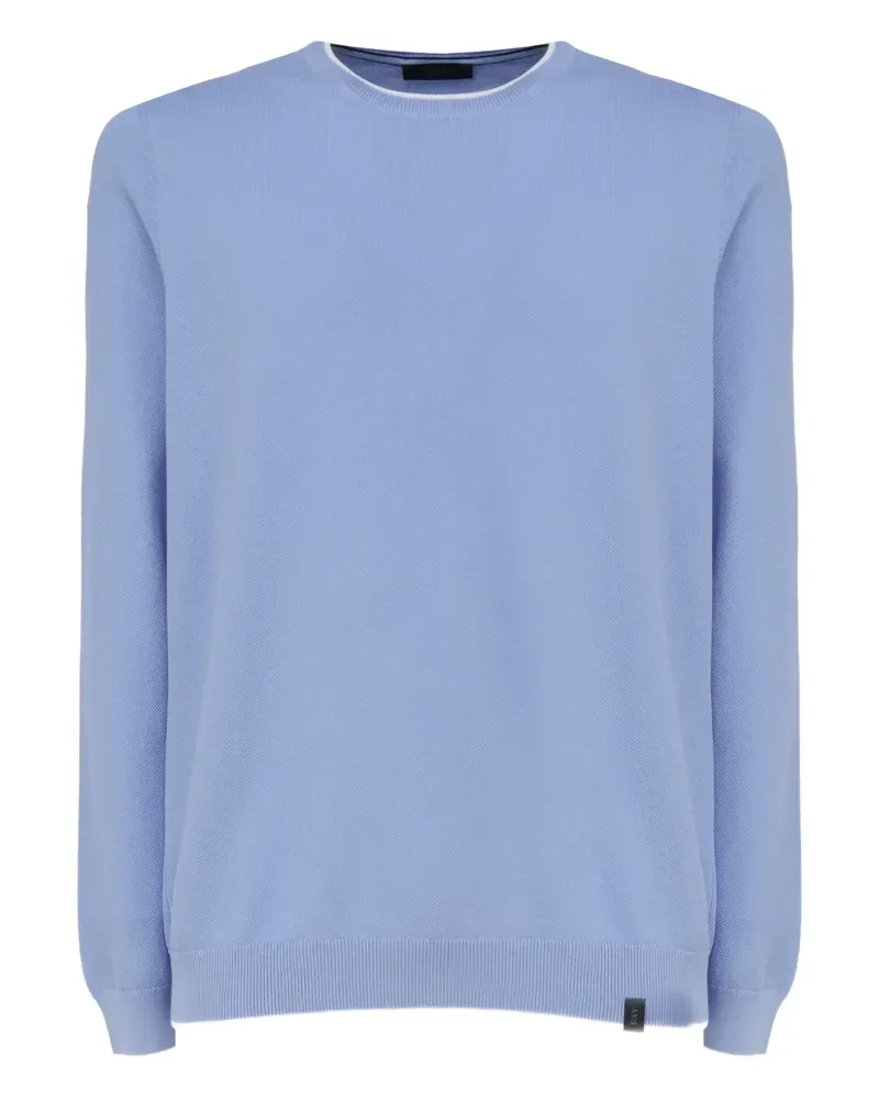 Fay Pullover aus Baumwolle - Blau Blau