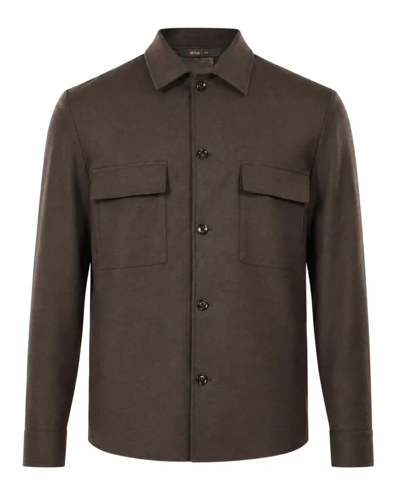 Briglia 1949 Geknöpfte Jacke mit Taschendetail - Braun Braun