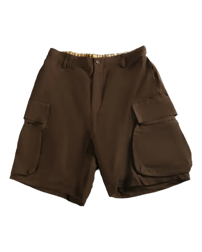 Uma Wang Cargo-Shorts mit Kordelzug - Braun Braun