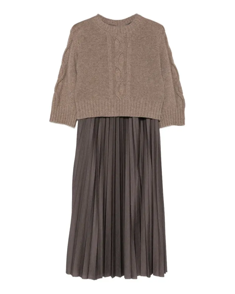 Max Mara pleated midi dress and sweater set - Braun Braun