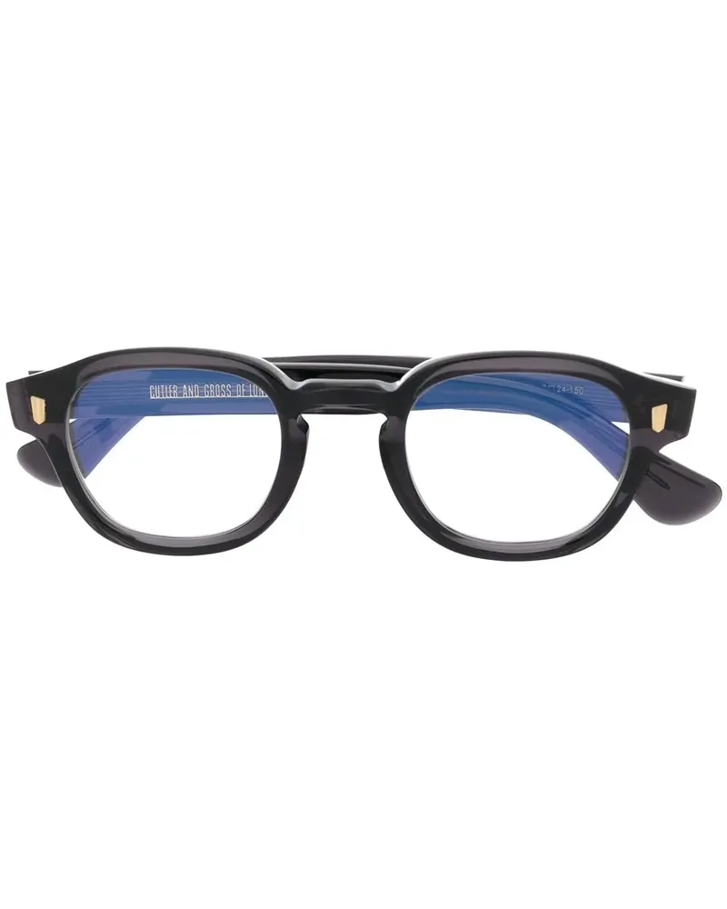 Cutler and Gross Brille mit rundem Gestell - Grau Grau