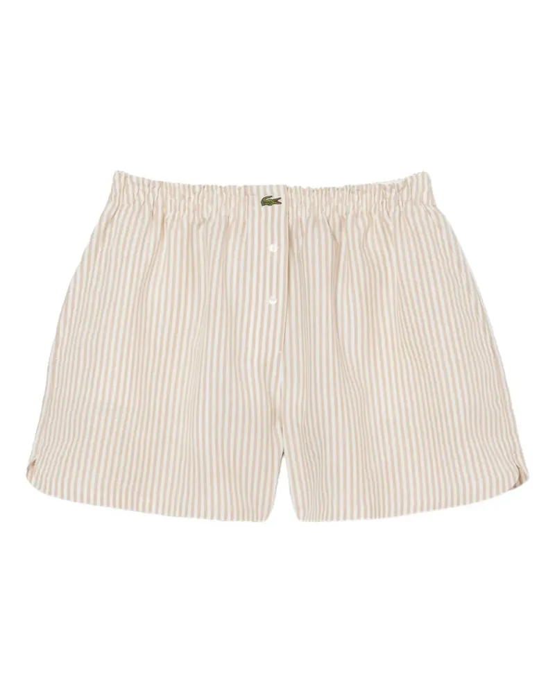 Lacoste striped shorts - Nude Nude