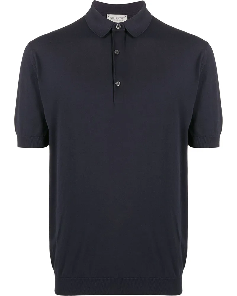 John Smedley Adrian' Polohemd - Blau Blau