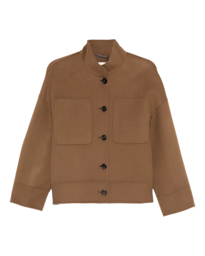 Max Mara Renna patch-pocket button jacket - Braun Braun