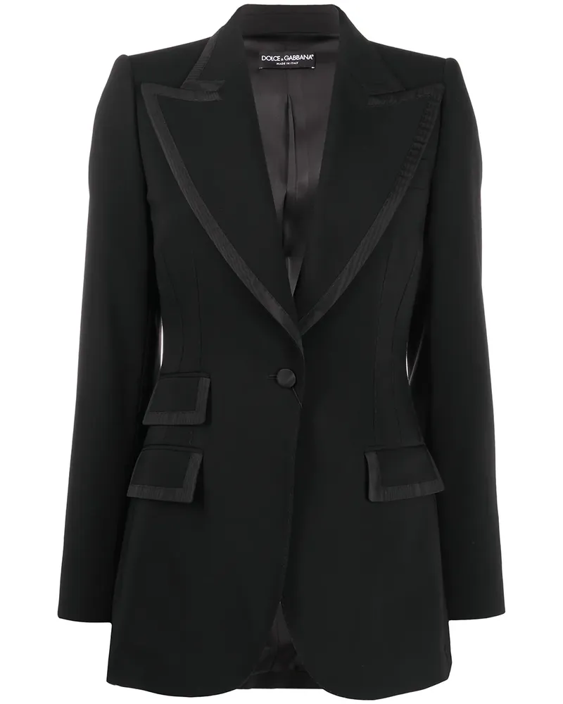 Dolce & Gabbana Blazer mit steigendem Revers - Schwarz Schwarz