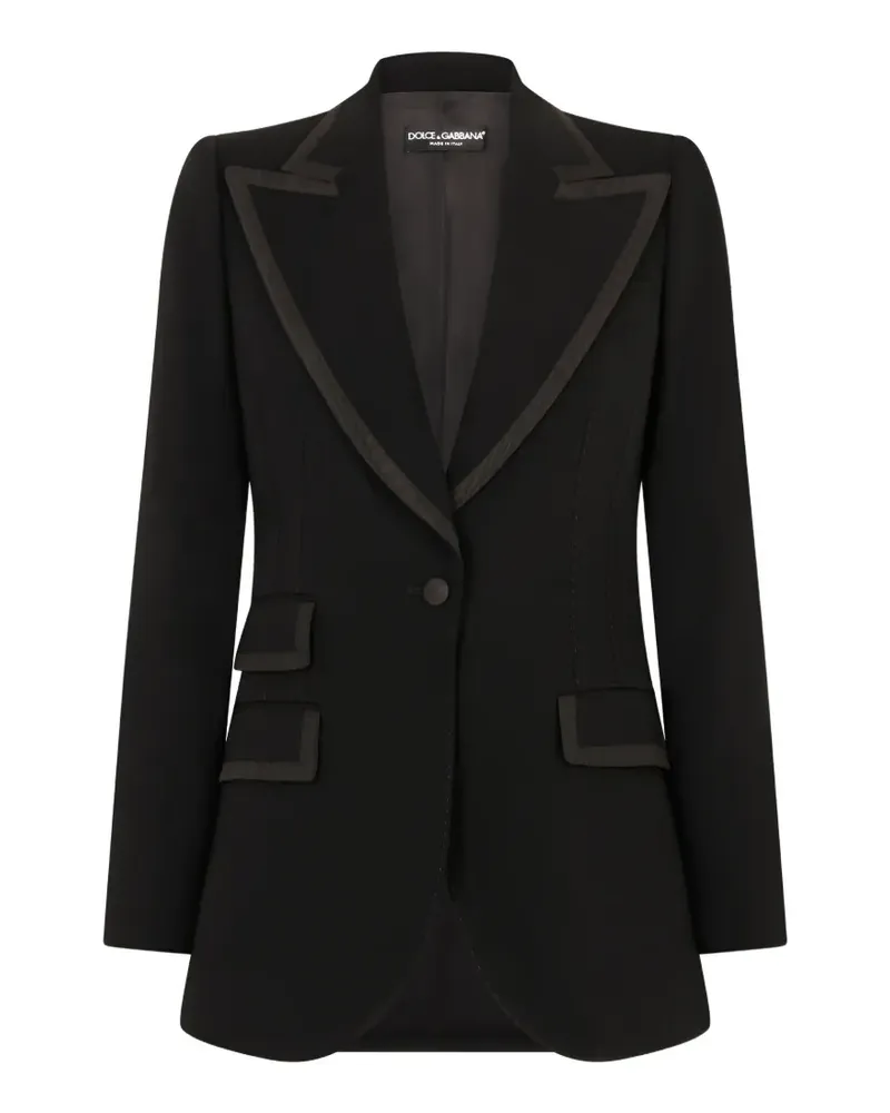Dolce & Gabbana Einreihiger Mantel - Schwarz Schwarz
