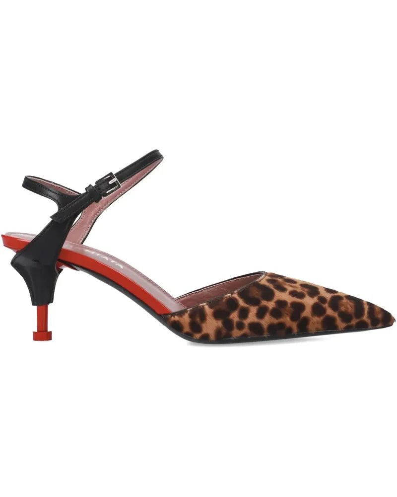 Premiata Animalier Pumps - Nude Nude
