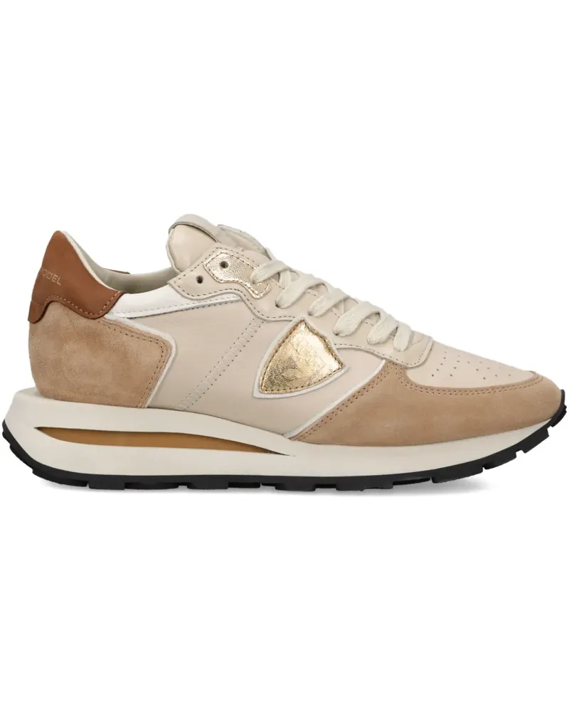 Philippe Model Tropez Haute Low Sneakers mit Triangel-Motiv - Nude Nude