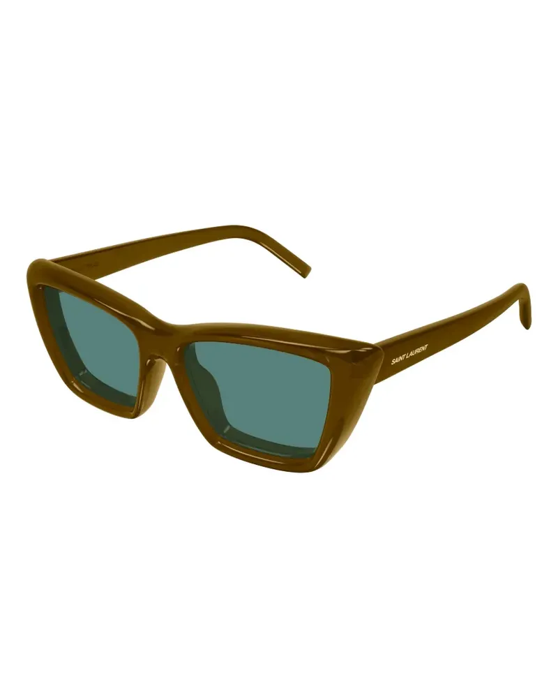 Saint Laurent Mica Cat-Eye-Sonnenbrille - Grün Grün