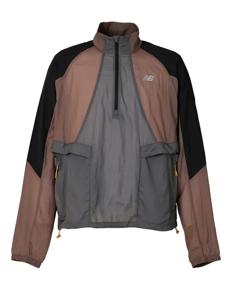 New Balance Windbreaker in Colour-Block-Optik - Orange Orange