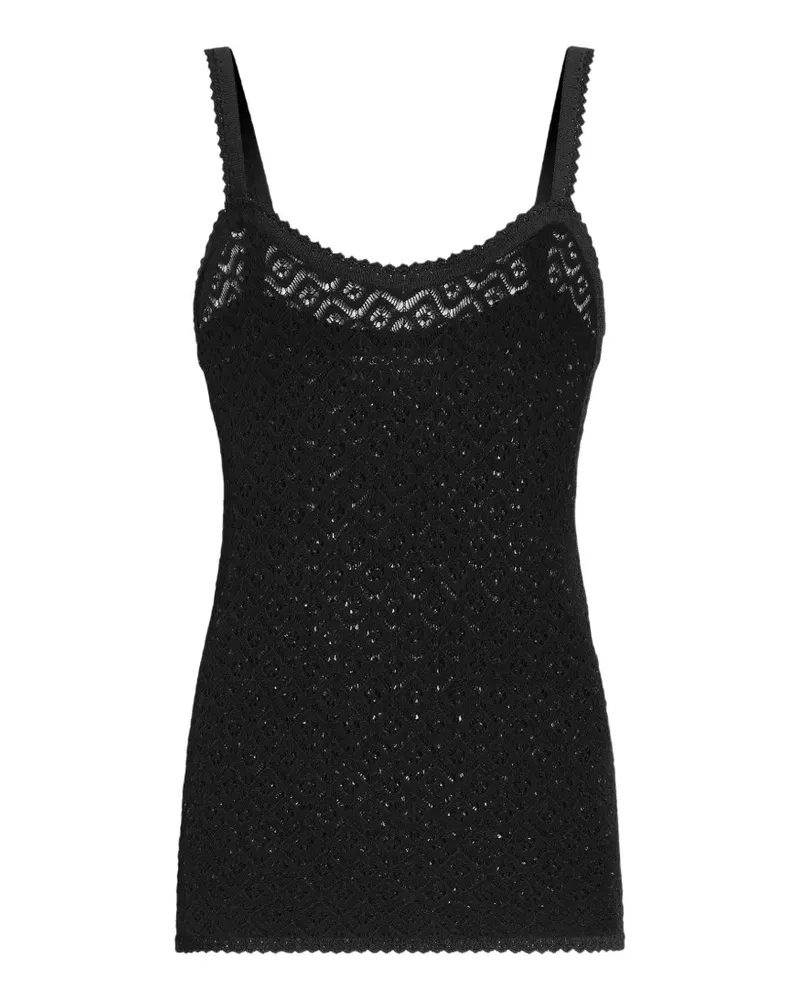 Dolce & Gabbana Top mit Spitze - Schwarz Schwarz