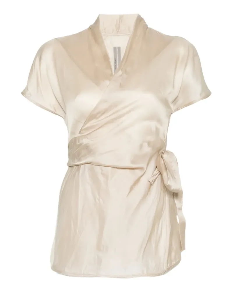 Rick Owens Bluse mit Bindegürtel - Nude Nude