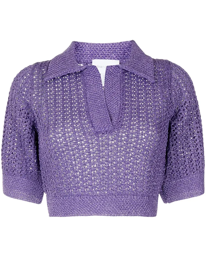 alice McCALL Gestricktes Flicker Poloshirt - Violett Violett
