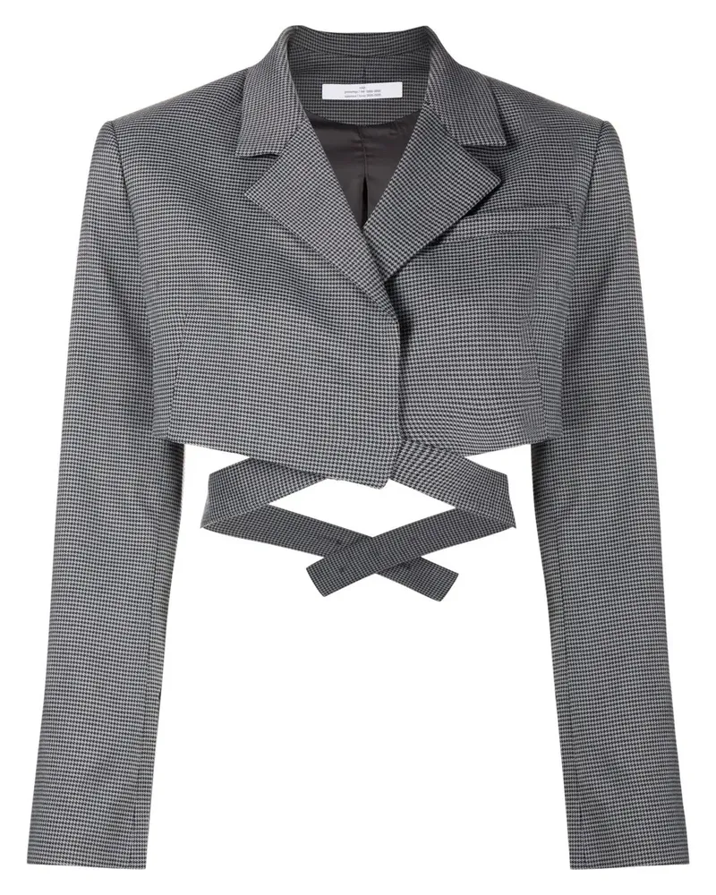 Rokh Cropped-Blazer - Grau Grau