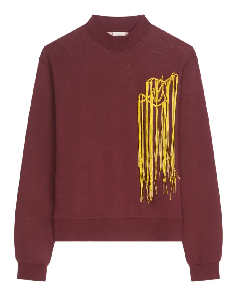 Dries van Noten Besticktes Sweatshirt - Rot Rot