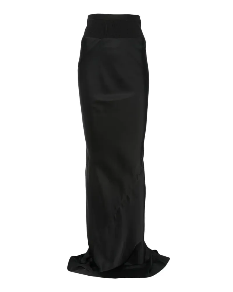 Rick Owens Coda slim-fit satin-finish maxi skirt - Schwarz Schwarz