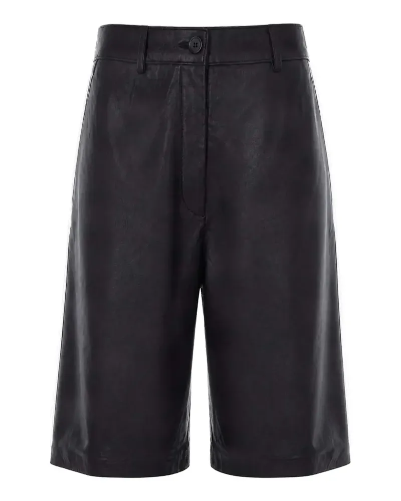 P.A.R.O.S.H. P.A.R.O H. leather shorts - Schwarz Schwarz
