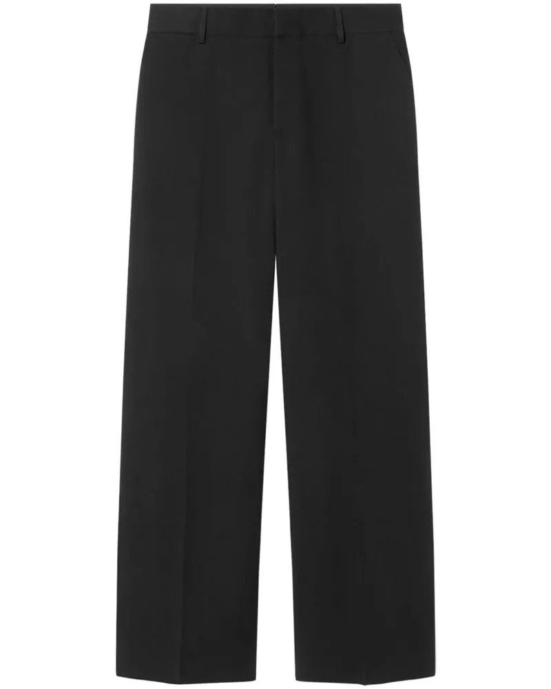 Versace Hose mit weitem Bein - Schwarz Schwarz