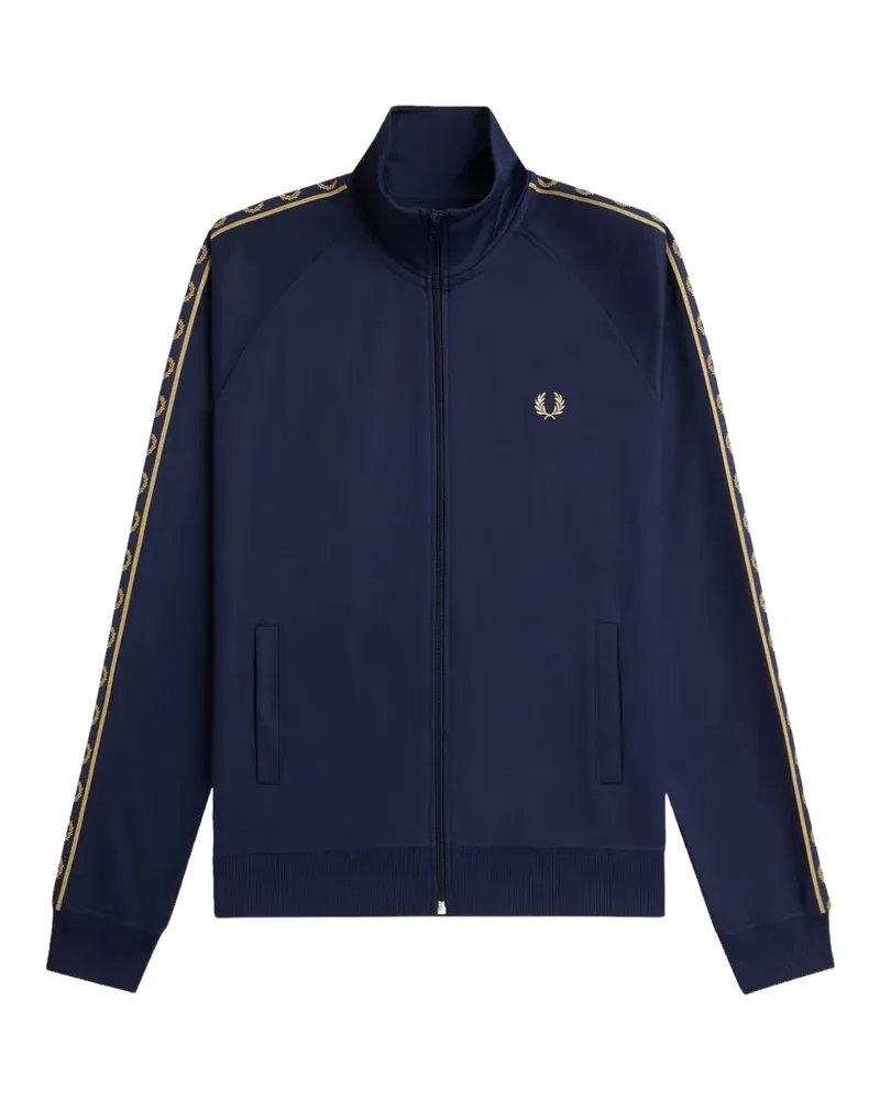 Fred Perry zip-up embroidered track jacket - Blau Blau