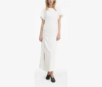 Midikleid mit Raffungen - Weiß