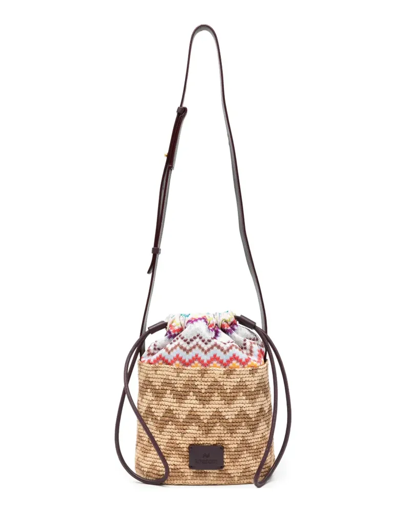 Missoni zig-zag bucket bag - Nude Nude