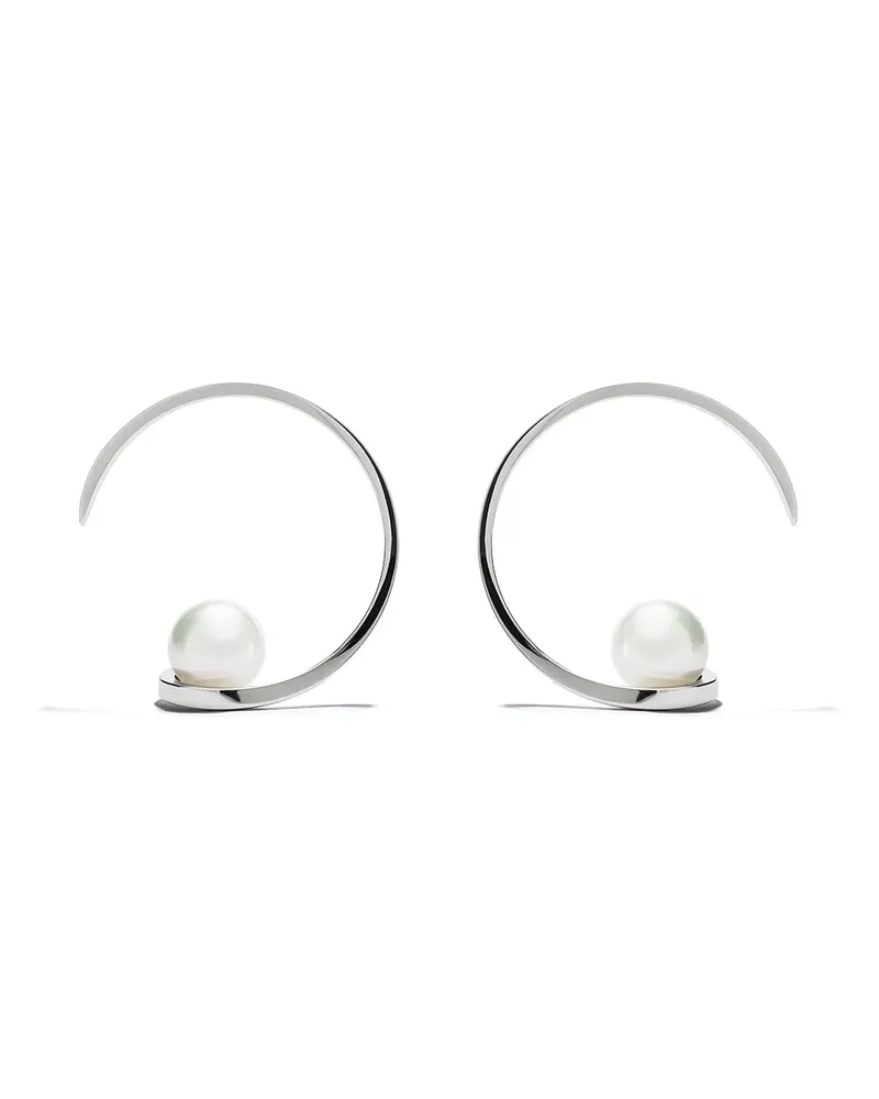 TASAKI 18kt Aurora Weißgoldohrringe - Silber Silber