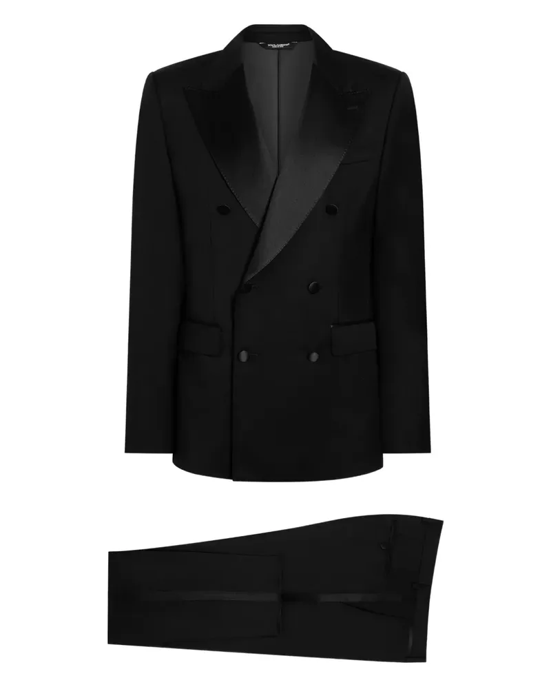 Dolce & Gabbana Dreiteiliger Anzug - Schwarz Schwarz