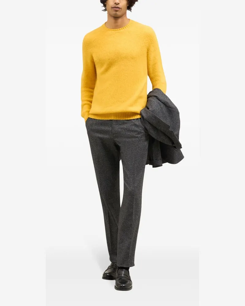 Boglioli Pullover mit Rundhalsausschnitt - Gelb Gelb